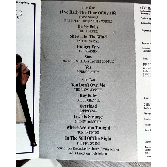 Dirty Dancing 1987 cassette tape - Picture 7 of 8